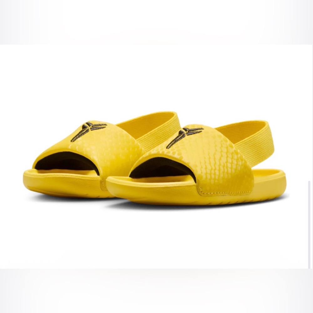 Kids' Slide Sandals in Yellow - Picture 2 of 7